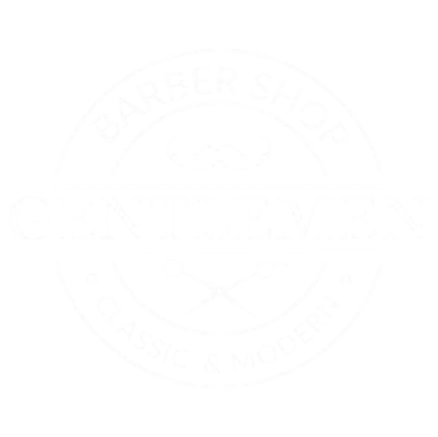 gentlemen barber shop logo okrągłe